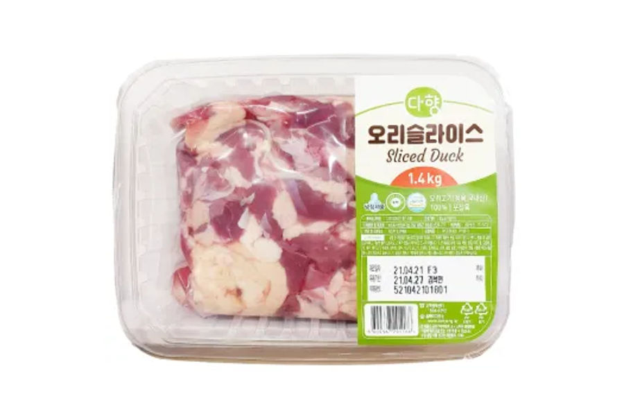 무항생제오리슬라이스 불고기용 / 1.4KG 원산지: 국내산