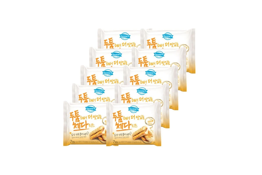 덴마크 두툼해서 더 맛있는 체다치즈 196g x 10