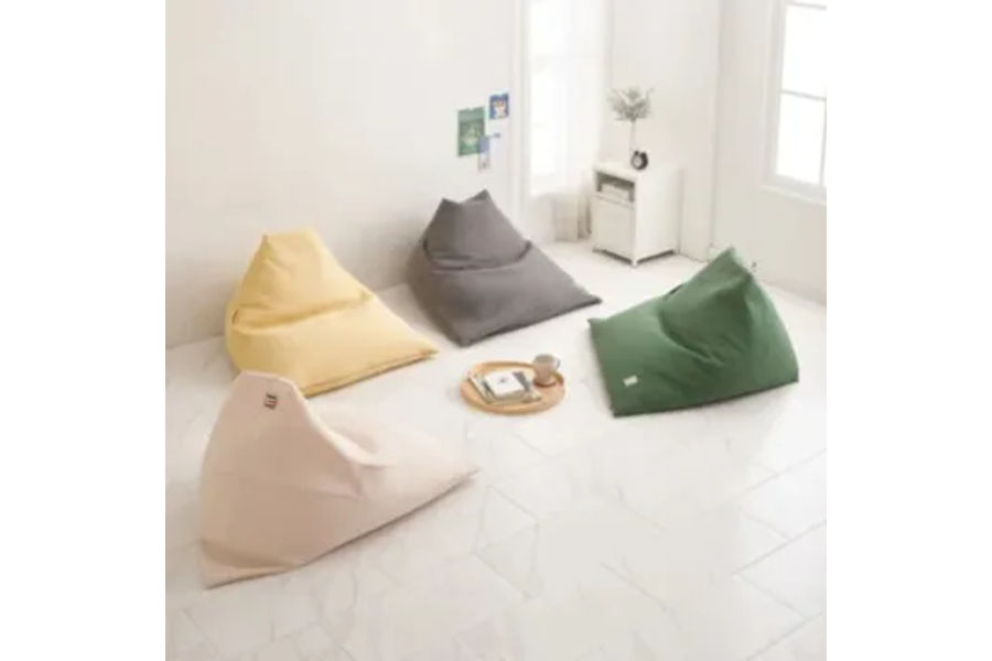 박홍근홈패션 누비 빈백쿠션 그린,그레이