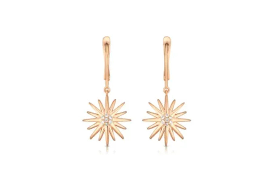 MIKO미꼬다이아 귀걸이 18K PG 0.14CTW H/VS2