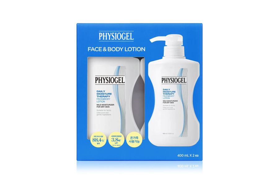PHYSIOGEL 피지오겔 페이스 앤 바디로션 400ML + 400ML