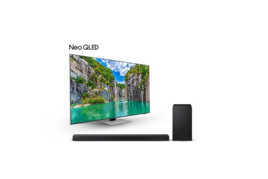 SAMSUNG NEO QLED TV 189CM +Q600B SOUNDBAR