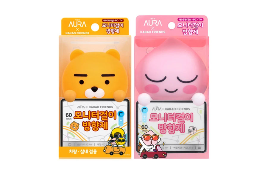 카카오 프렌즈 모니터 걸이형 방향제 2개