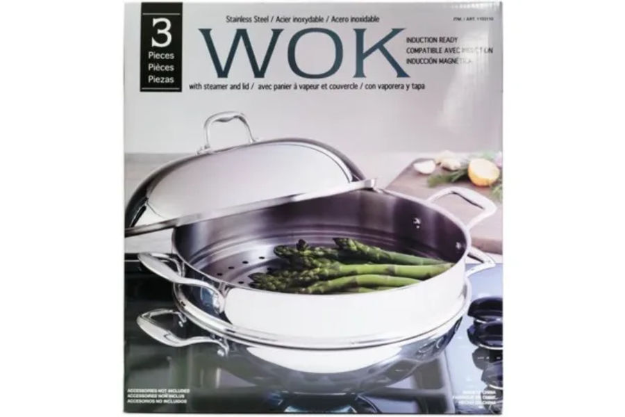 LINKFAIR 스텐레스웍&찜기세트 3P (유리뚜껑)