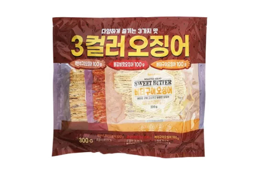 3컬러 오징어 300G / 100G X 3