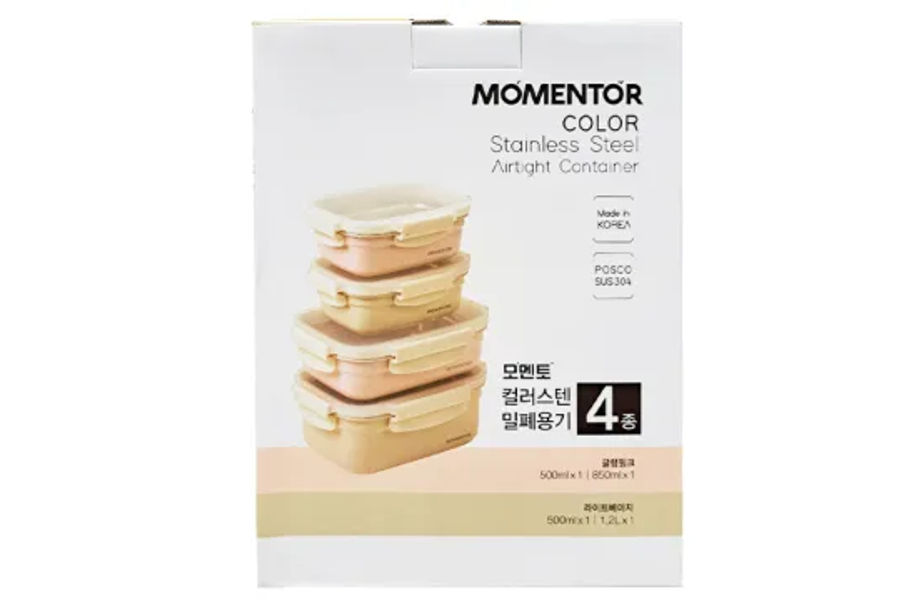 코멕스 컬러 스텐 저장용기 8P