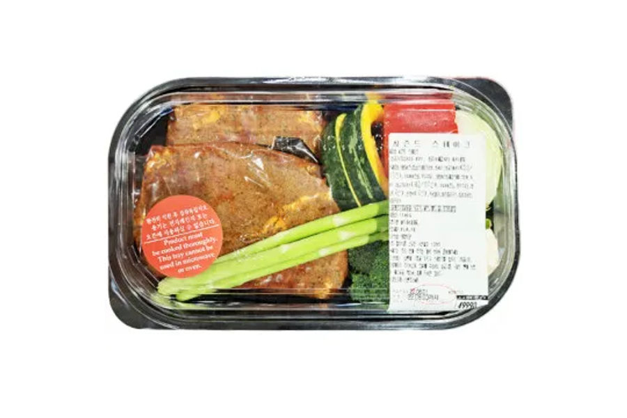 시즌드 스테이크 쇠고기원산지 : 호주