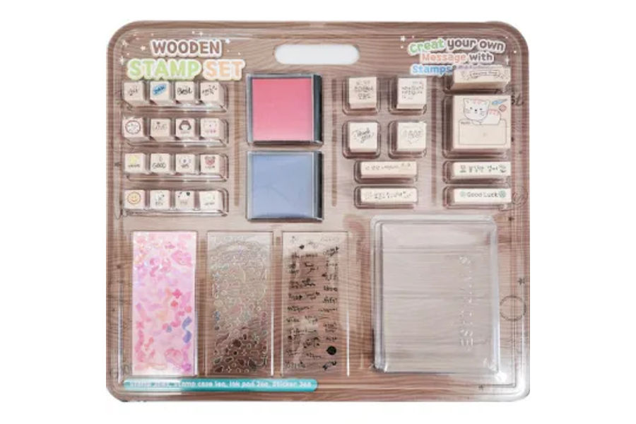 금홍팬시 나무 스탬프 세트