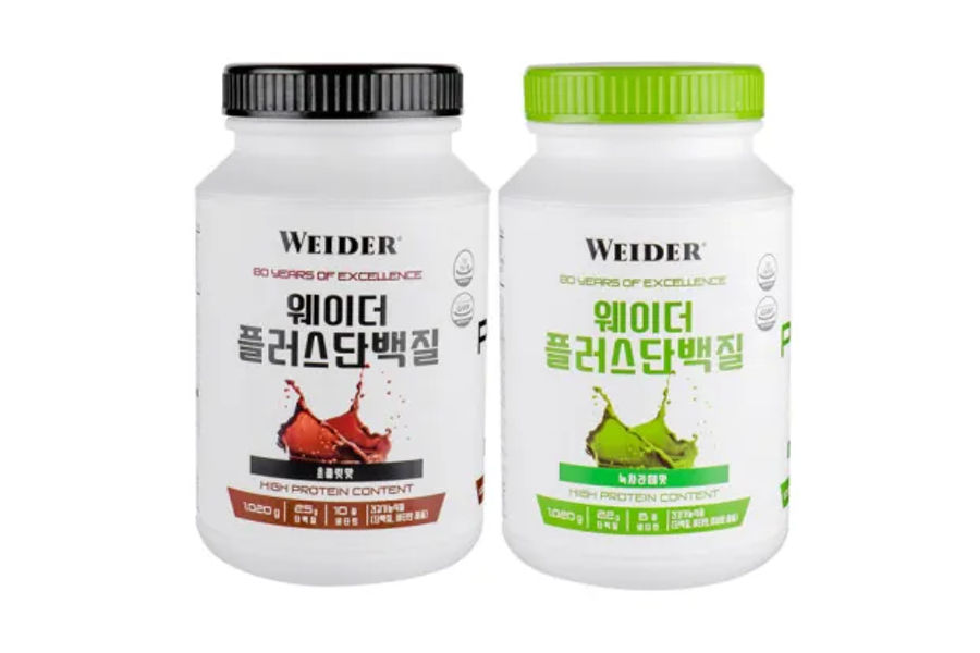 WEIDER웨이더 단백질 보충제 녹차라떼맛, 초코맛