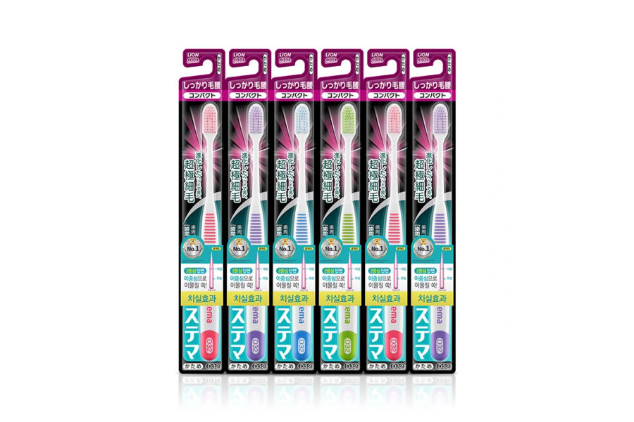 시스테마 시카리케고시 콤팩트하드 칫솔 6개입