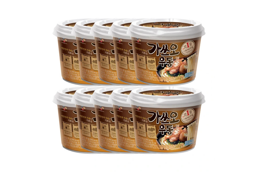 CJ가쓰오우동한그릇용기225g X 10ea