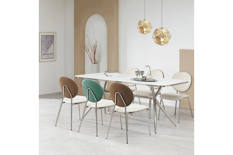 더리치러브포세린세라믹 6인식탁세트 1800 의자형