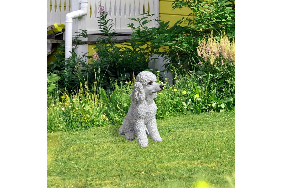 야외용 푸들 조각상 33cm