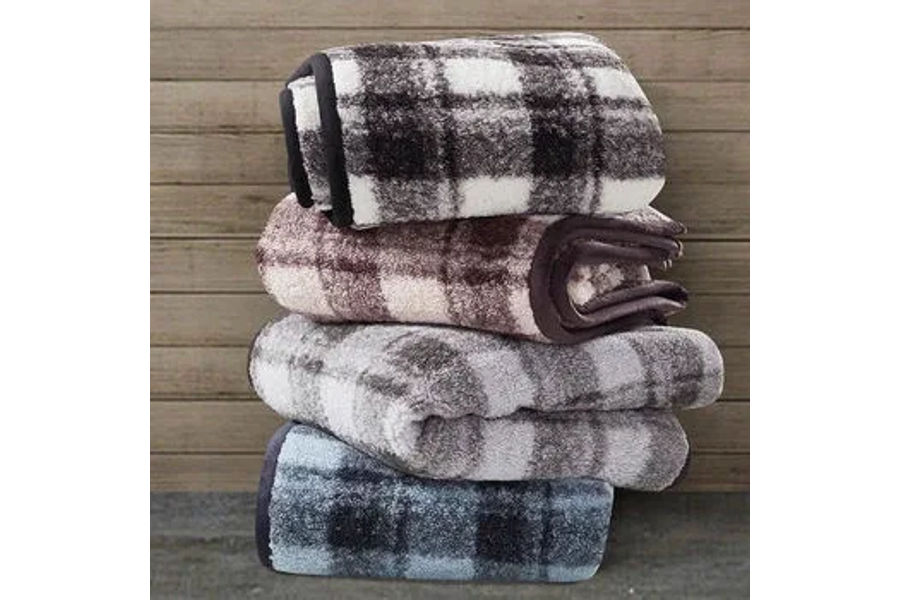 NORTHPOINT 체크 양면 담요 152X177CM