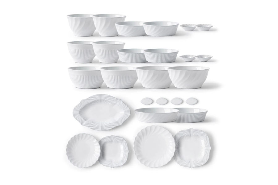 쓰임 블랑 4인 디너 세트 27P