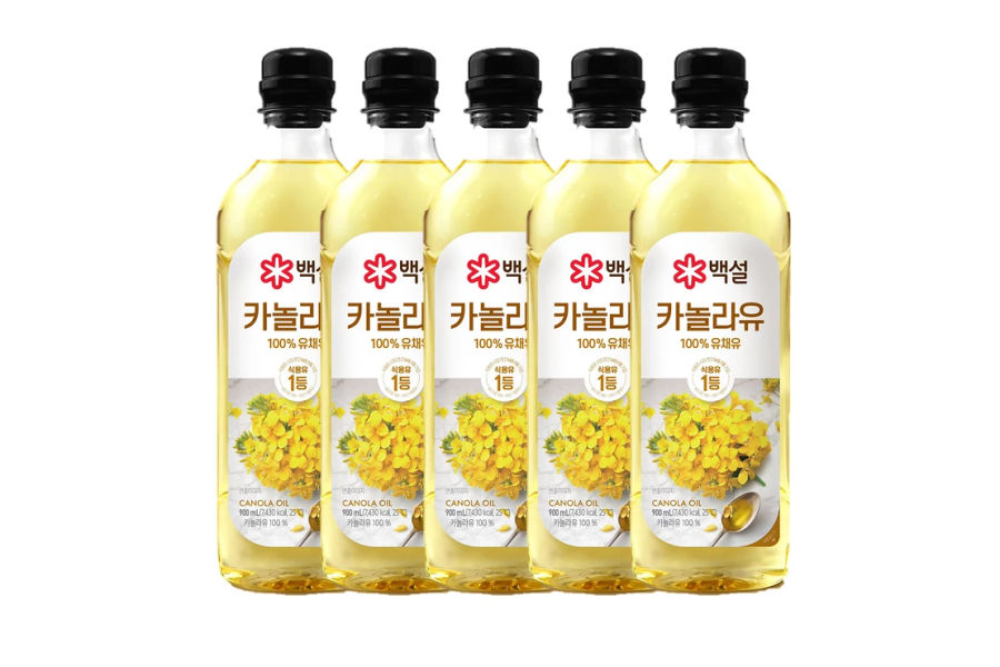 백설 카놀라유 900ml x 5