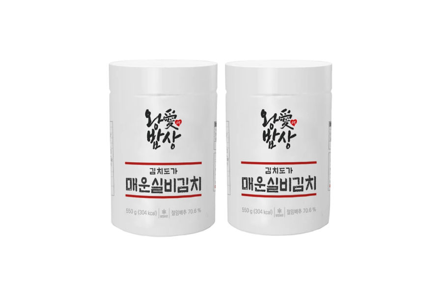 왕애밥상 매운 실비김치 550g X 2