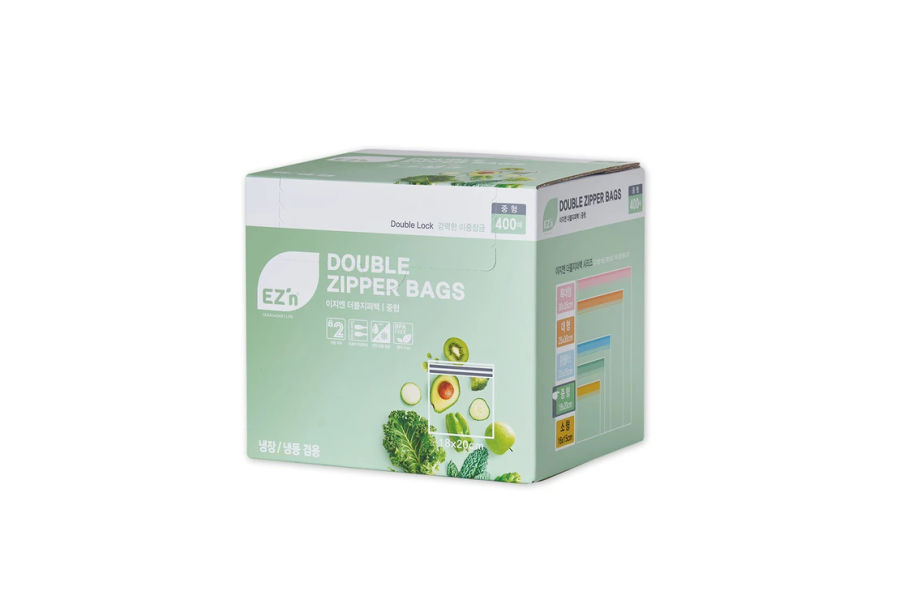 이지엔 더블지퍼백 중형 400매