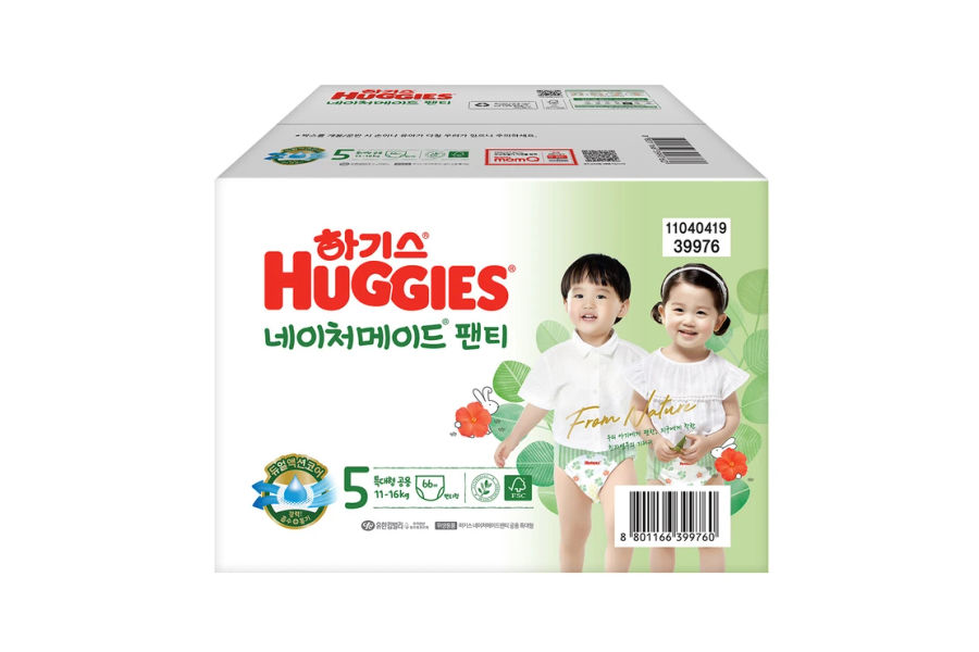 하기스 네이처 메이드 팬티형 5단계 66매
