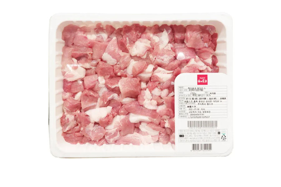 부위명: 앞다리살 찌개용: 1.7KG 국내산동물복지돈육