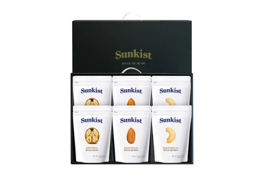 썬키스트 250g견과 3종 선물세트 1.5kg (250g x 6)