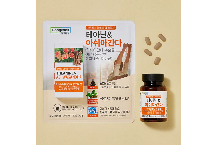 동국스트레스케어슬립솔루션테아닌&아쉬아간다60정