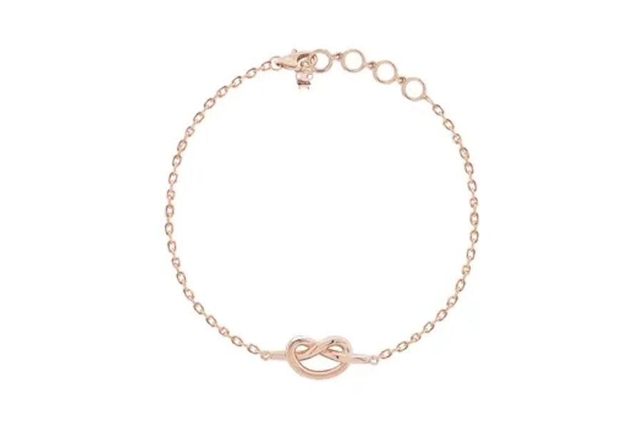 클라베 드 제이 꼬임 장식 팔찌 18K / 16+2.5 CM