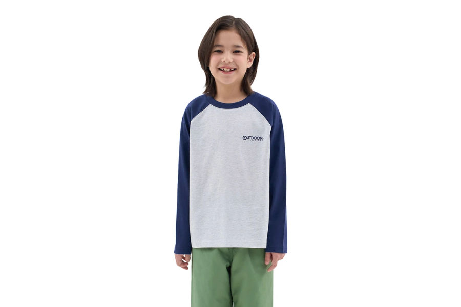 OUTDOOR PRODUCTS 아동긴소매티셔츠 120,130,145,155,165