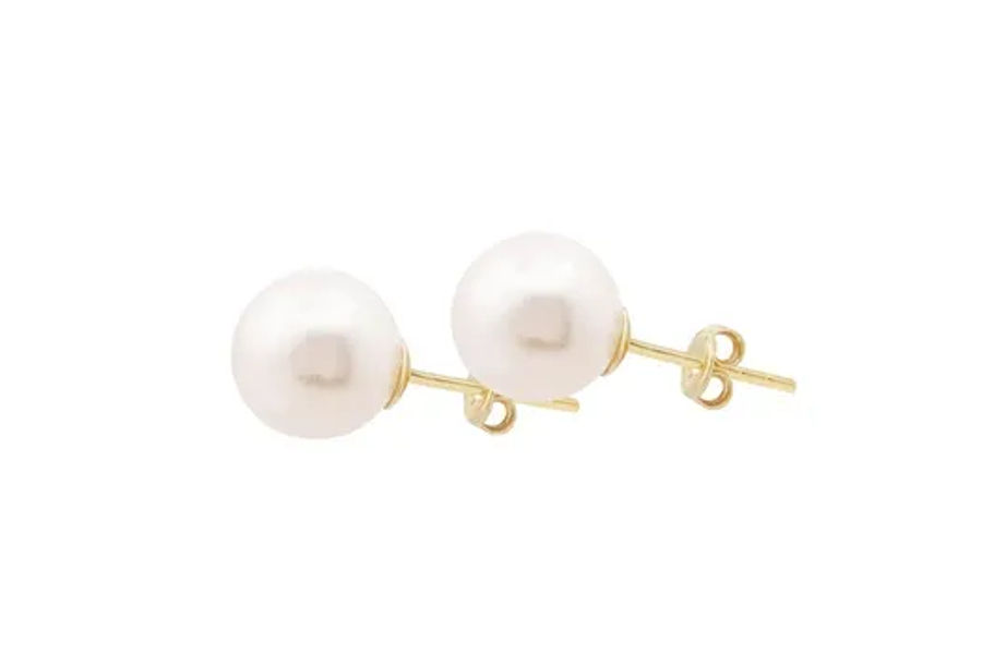 클라베드제이 아코야진주 귀걸이 7.5-8.0MM 18K