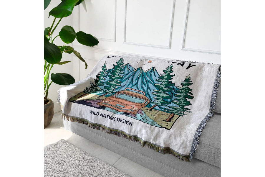 플로티나 에스닉 다용도담요 130X160CM