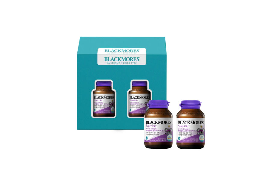 블랙모어스 슈퍼키즈 에이플러스 rTG오메가3 90ct x 2