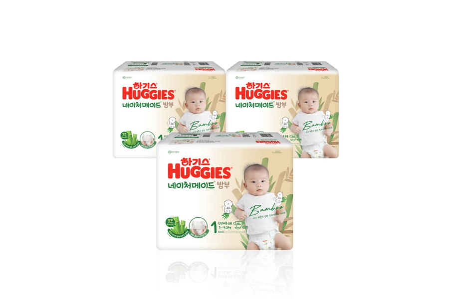 하기스 네이처메이드 밤부 밴드 공용 1단계 68 x 3