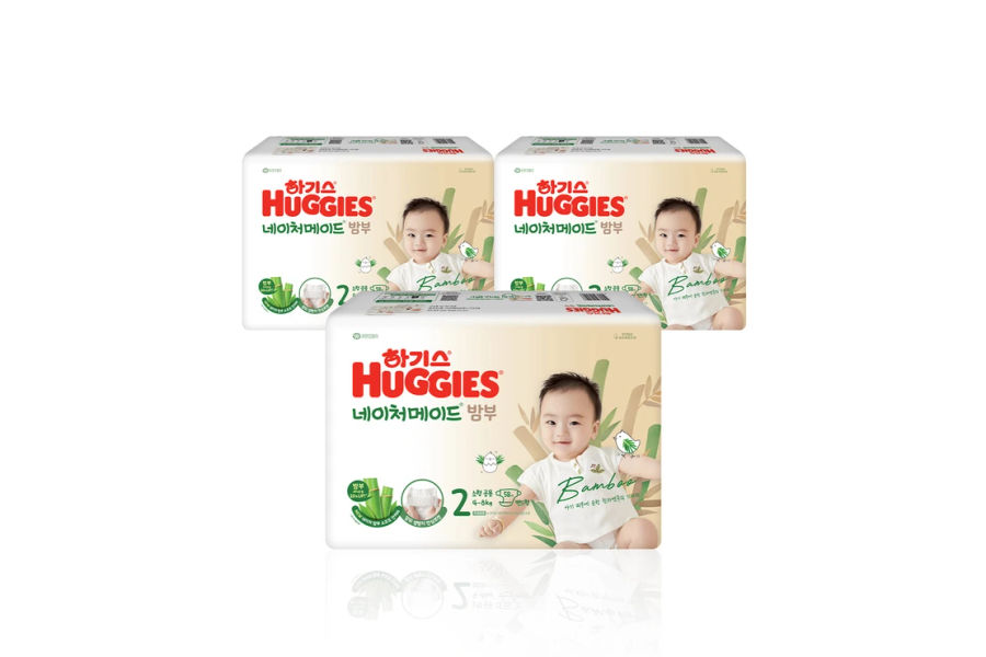 하기스 네이처메이드 밤부 밴드 공용 2단계 58 x 3