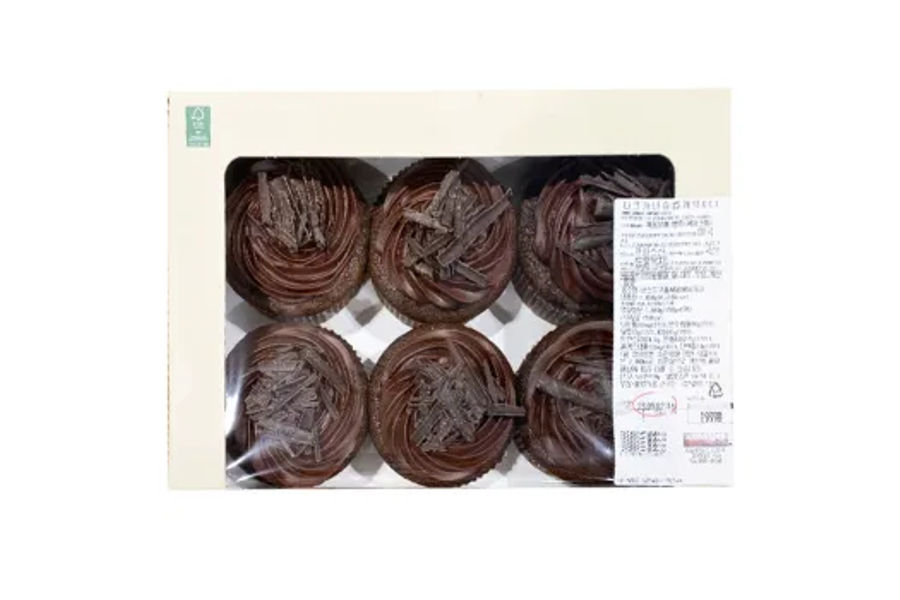 다크가나슈컵케익 DARK GANACHE CUPCAKE 6CT/PACK