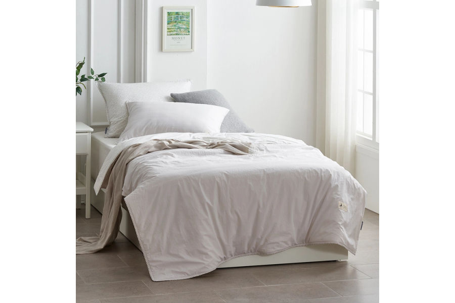 에이프릴앳홈 무봉제 양모 차렵이불 - 싱글