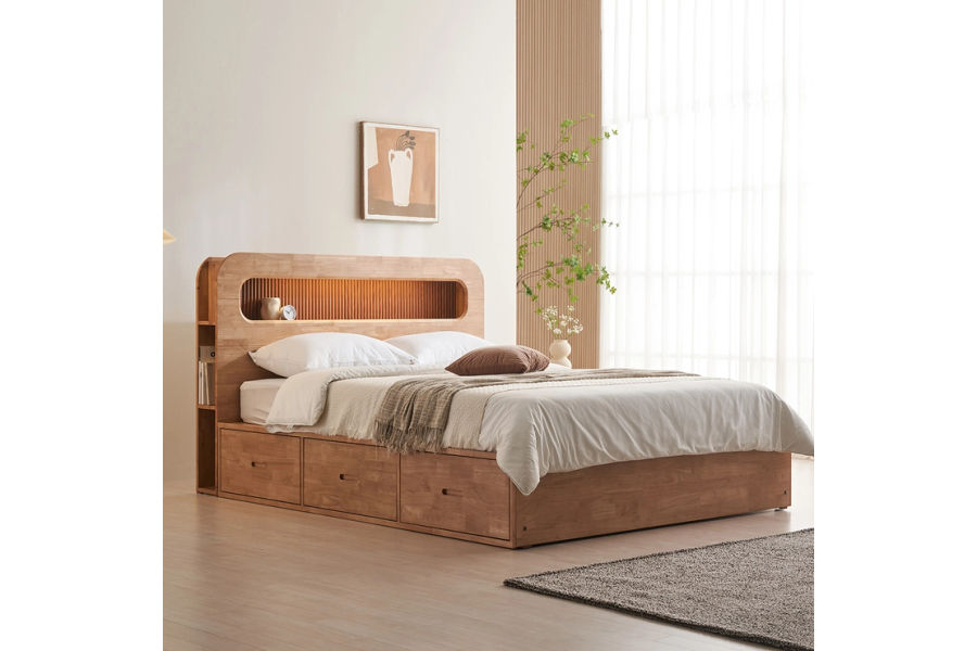 핀란디아 에스딴데 수납 침대 - 킹