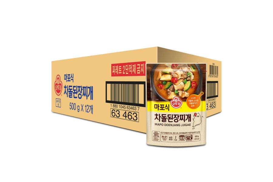 오뚜기마포식차돌된장찌개500g x 12