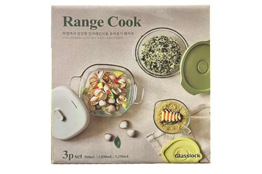 GLASSLOCK 글라스락 렌지쿡3종세트 6P
