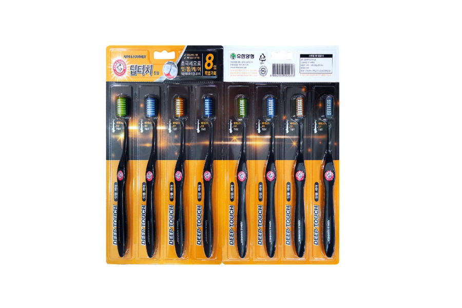 암앤해머 딥터치 칫솔 8개입