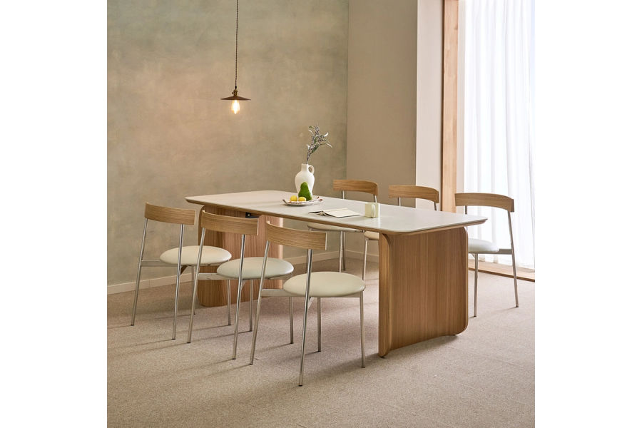 더원 오션 세라믹 식탁세트 6인 W210XD85XH75CM