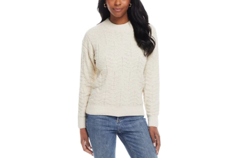 WEATHERPROOF VINTAGE 여성코튼케이블크루 S,M,L ASIAN SIZE