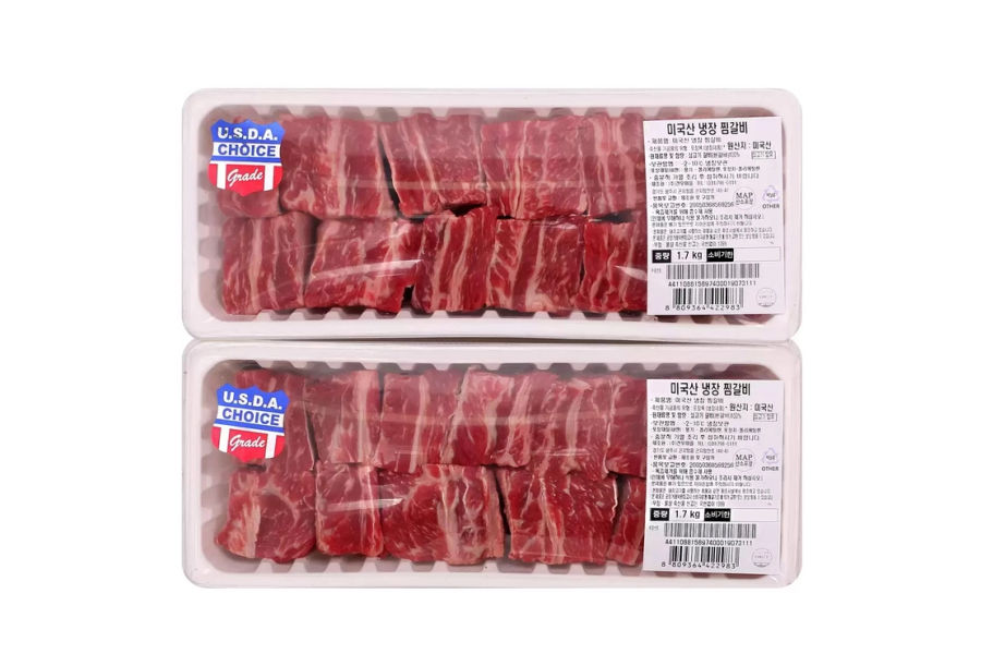 미국산 냉장 찜갈비 1.7kg x 2팩