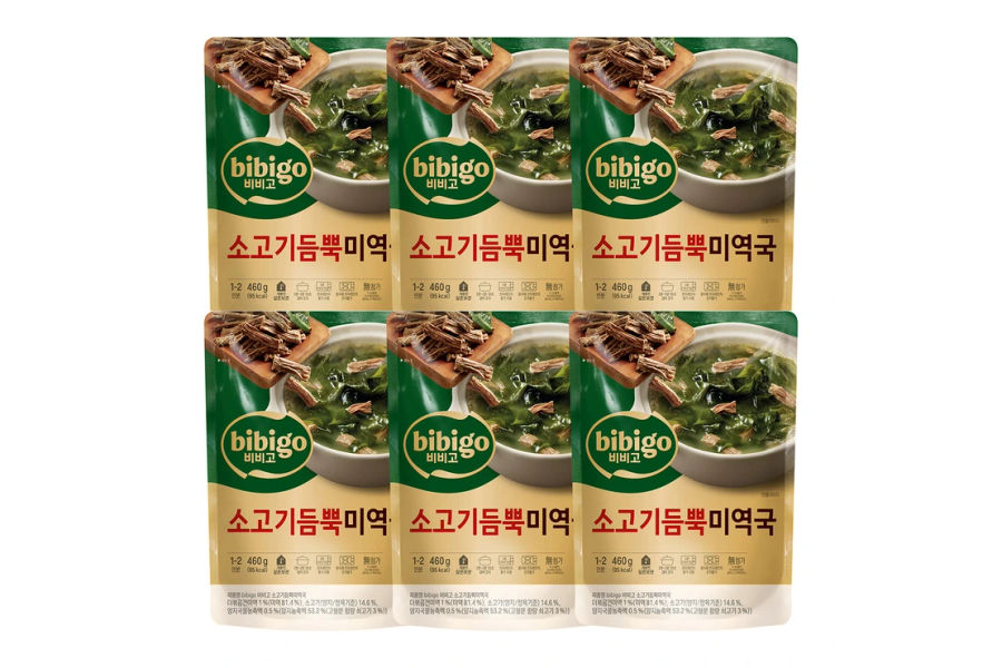 CJ 비비고 소고기듬뿍미역국 460g x 6