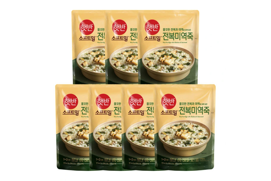 CJ햇반소프티밀전복미역죽  420g x 7