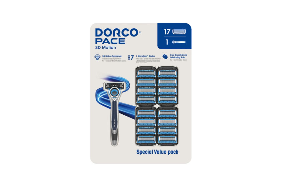 도루코 페이스 3D 모션 면도기 1 + 날 17