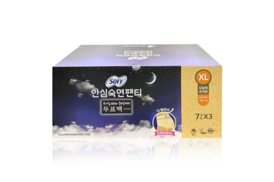 SOFY 쏘피 유기농 안심숙면팬티 L 24개/ XL 21개