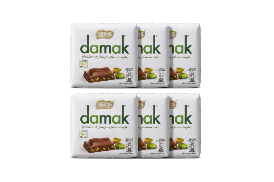 Damak 피스타치오 밀크 스퀘어 60g x 6