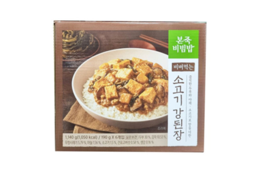 본죽 소고기 강된장 비빔 190g x 6