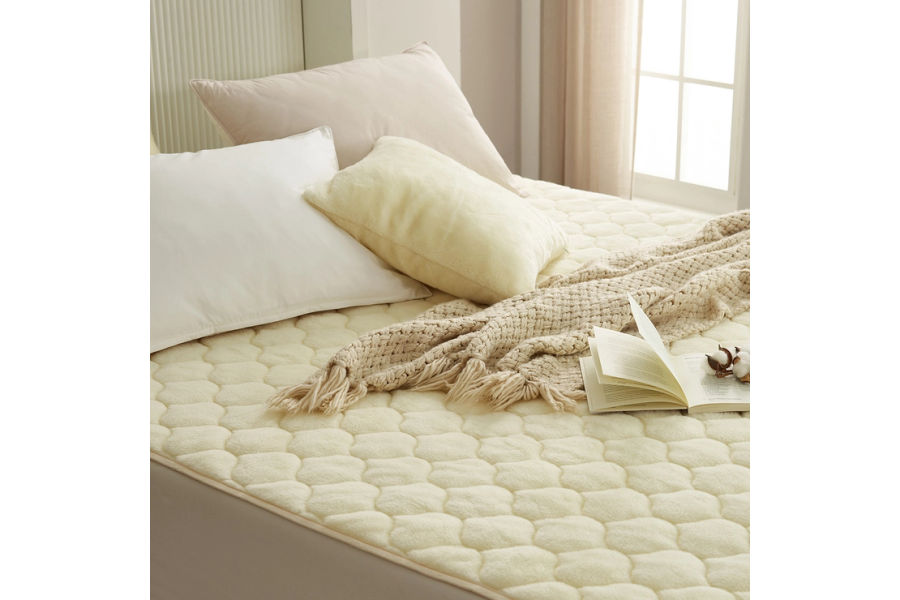 루마인 홈 파일 양모 패드 - 퀸