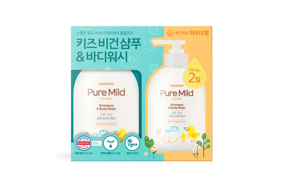 ORGANIST 오가니스트 키즈 샹푸앤바디워시 715MLX2개